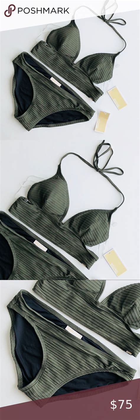 michael kors olive green swimsuit|Michael Kors swimsuits for women.